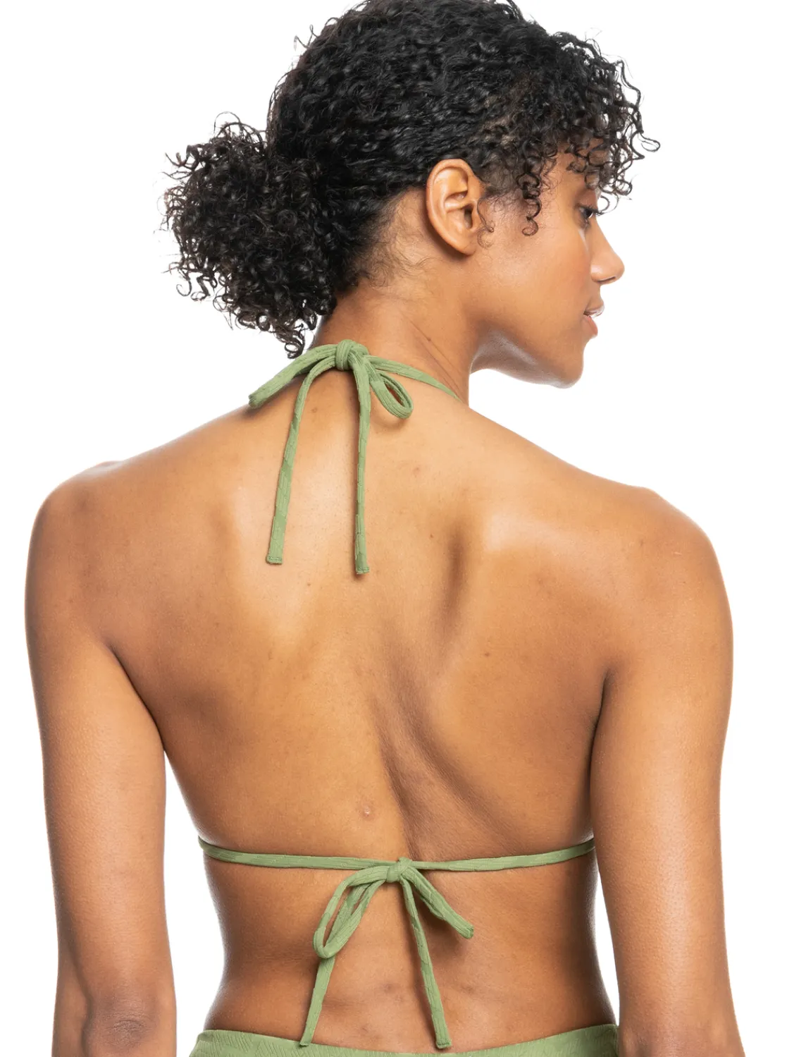 Roxy Bikini Tops*Current Coolness - Langere Triangel-Bikinitop Voor Dames Loden Green