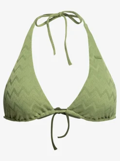 Roxy Bikini Tops*Current Coolness - Langere Triangel-Bikinitop Voor Dames Loden Green