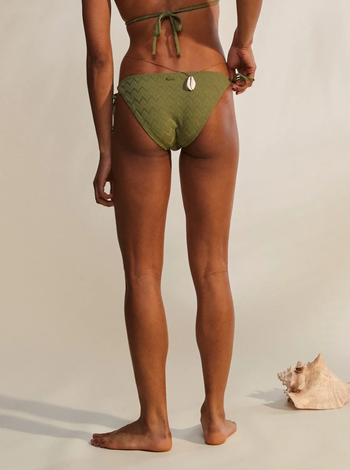 Roxy Bikini Bottoms*Current Coolness - Tie Side Bikinibroekje Voor Dames Loden Green