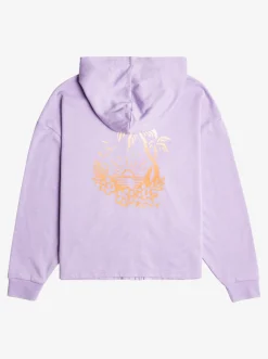 Roxy Sweatshirts & Hoodies*Early In The Morning - Oversized Hoody Met Rits Voor Meisjes 4-16 Purple Rose