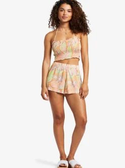 Roxy Shorts*Easy Does It - High Waist Shorts For Women Mock Orange Roxy Delic