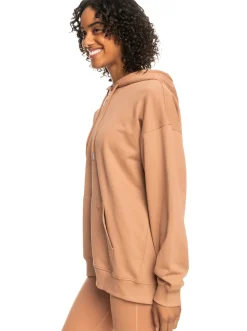 Roxy Jasjes & Jassen*Essential Energy - Hoodie Met Rits Voor Dames Mocha Mousse