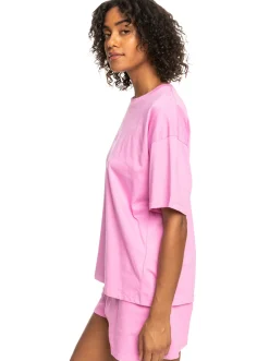 Roxy T-Shirts & Tops*Essential Energy - Sport T-Shirt Voor Dames Cyclamen