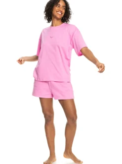 Roxy T-Shirts & Tops*Essential Energy - Sport T-Shirt Voor Dames Cyclamen