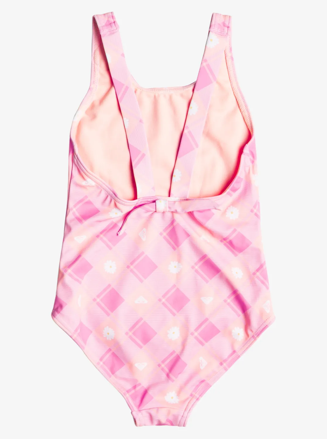 Roxy Swim*Flower Plaid - Eendelig Badpak Voor Meisjes 2-7 Cyclamen Playful Plaid