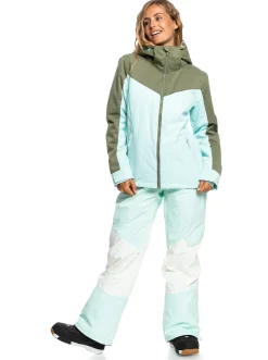 Roxy Snow-Jassen*Free Jet Block 2022 - Technisch Snowjack Voor Dames Fair Aqua