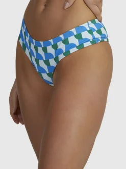 Roxy Bikini Bottoms*Geo Vibe - Hipster Bikinibroekje Voor Dames Geo Vibe Almost Blue