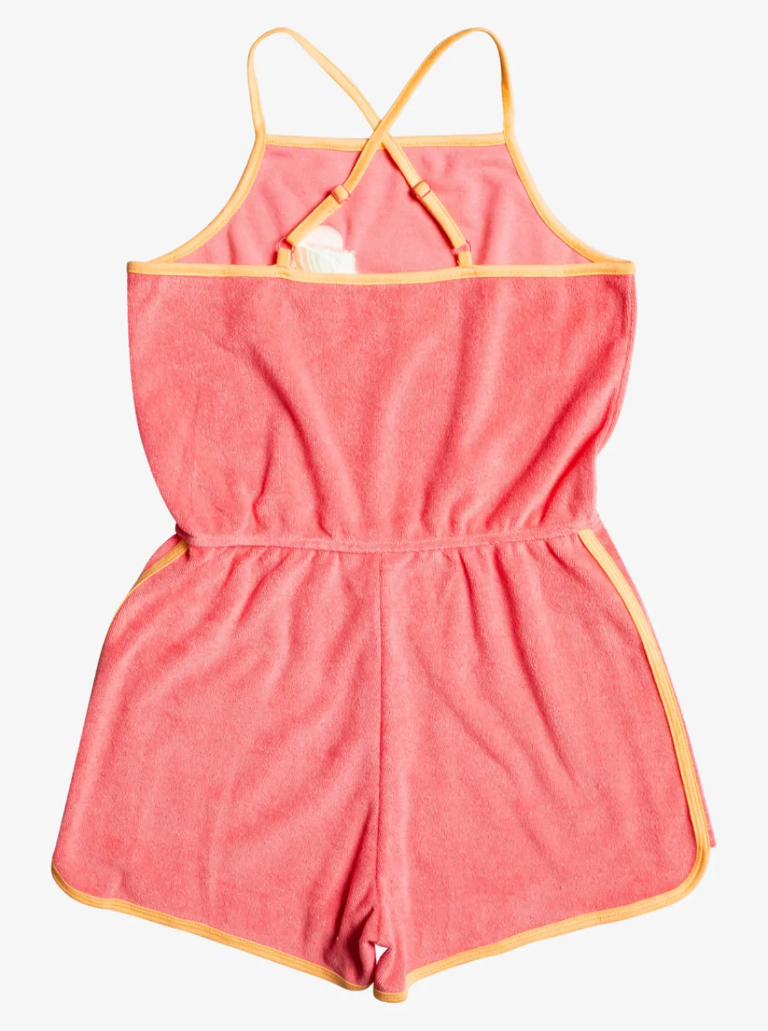 Roxy Jurken*Glitter In The Air - Strappy Playsuit Voor Meisjes 4-16 Sun Kissed Coral