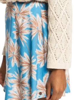 Roxy Rokken*Golden Poppy - Mini Zwierige Rok Voor Dames Azure Blue Palm Island