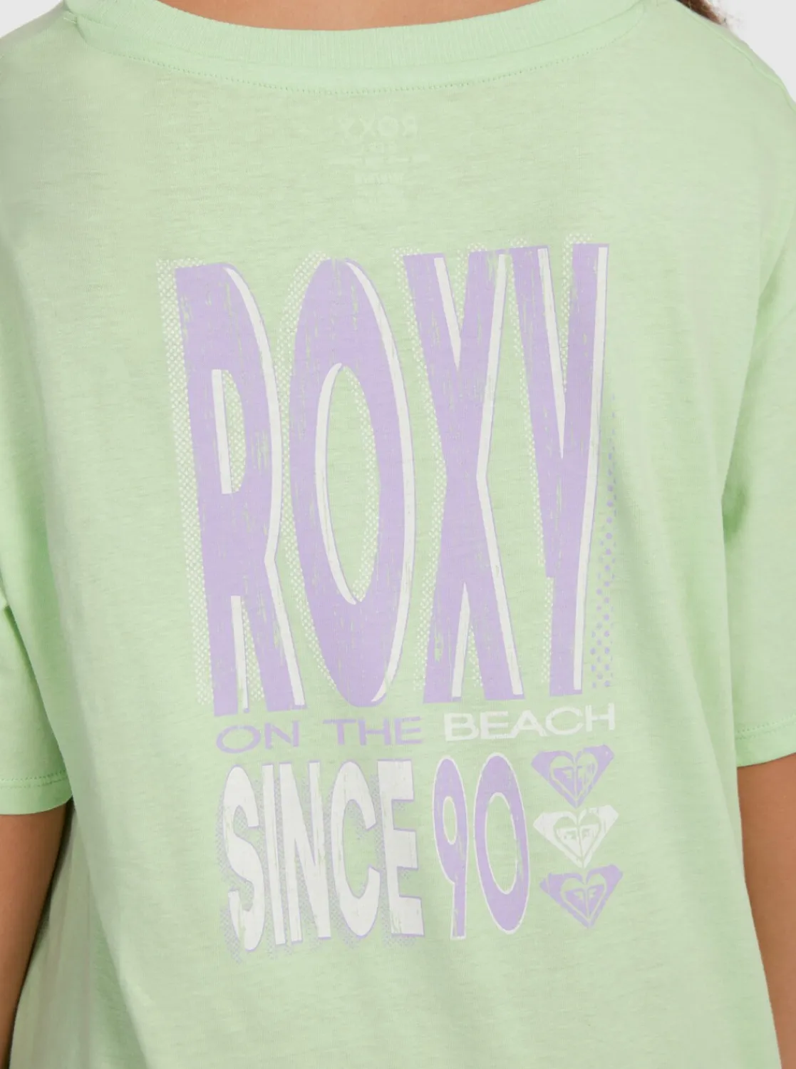 Roxy T-Shirts & Blouses*Gone To California - Oversized T-Shirt Voor Meisjes 10-16 Pistachio Green
