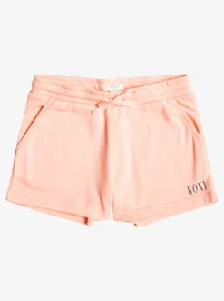 Roxy Jeans & Broeken*Happiness Forever Short Origin - Short Van Joggingstof Voor Meisjes 4-16 Tropical Peach