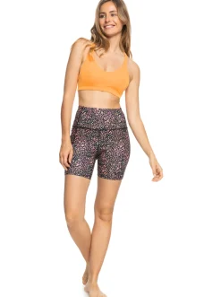 Roxy Shorts*Heart Into It - Technische Short Voor Dames Antracite Animal Dust
