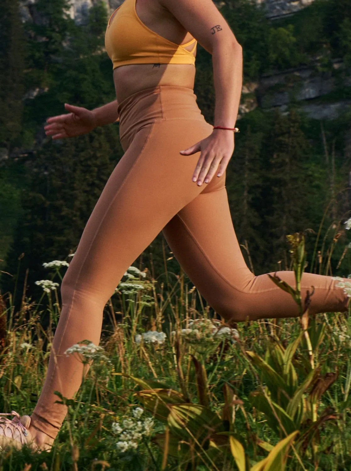 Roxy Broeken & Jeans*Heart Into It - Technische Legging Voor Dames Mocha Mousse
