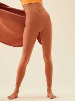 Roxy Broeken & Jeans*Heart Into It - Technische Legging Voor Dames Mocha Mousse