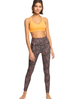 Roxy Broeken & Jeans*Heart Into It Pt - Technische Legging Voor Dames Antracite Animal Dust