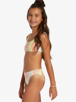 Roxy Swim*Hibiscus - Reversible Two Piece Bikini Set For Girls 6-16 Ambroisia Hibiscus Hype