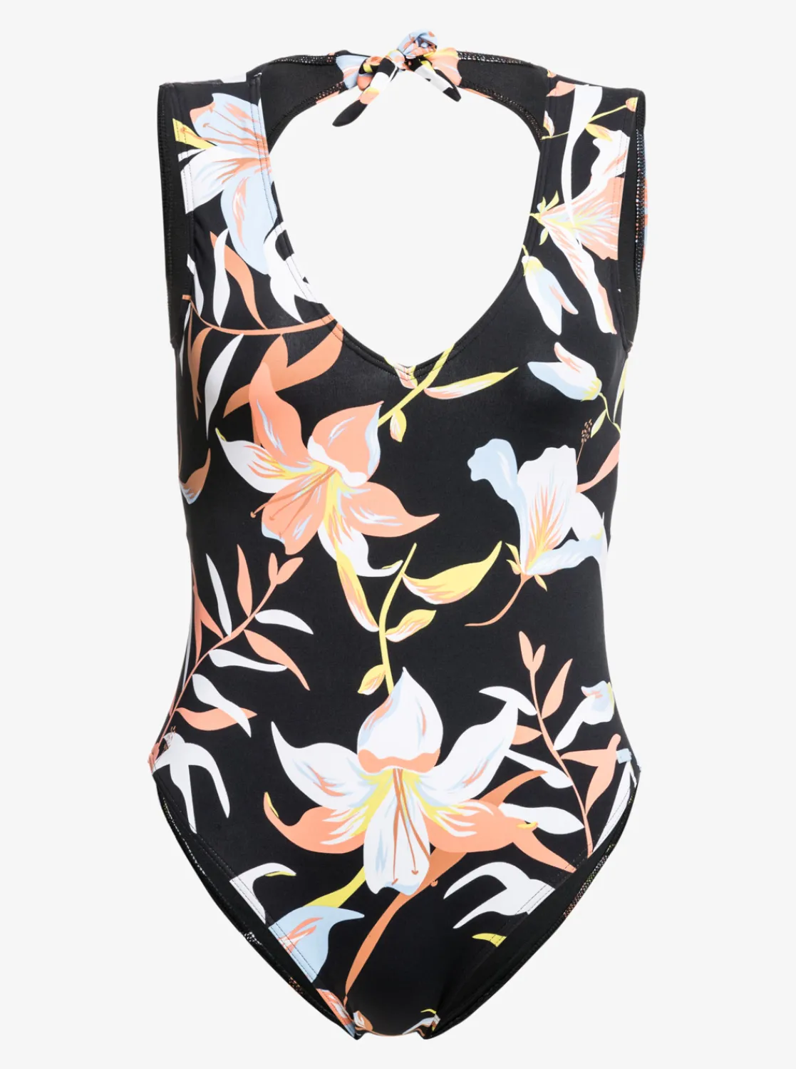 Roxy Monokini'S*Hibiscus Wave - Eendelig Badpak Voor Dames Anthracite Hibiscus Wave Swim