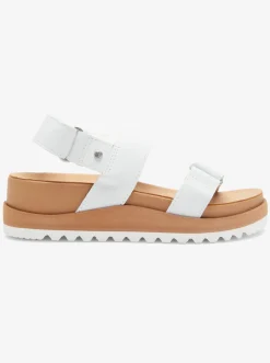 Roxy Sandalen*Himari - Leren Sandalen Voor Dames White