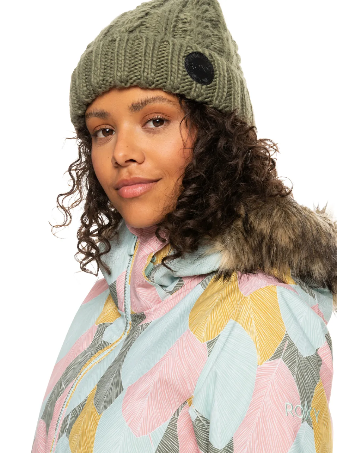 Roxy Snow-Jassen*Jet Ski 2022 - Geisoleerd Snowjack Voor Dames Deep Lichen Green La Palmeraie