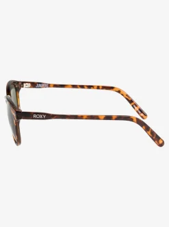 Roxy Zonnebrillen*Junipers - Zonnebril Voor Dames Shiny Tortoise Brown / Green