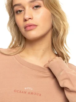 Roxy T-Shirts & Tops*Love Sunset - Oversized Boyfriend T-Shirt Voor Dames Cork