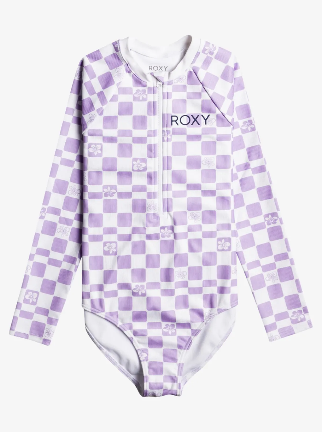 Roxy Surf*Magical Waves - Eendelige Rashguard Met Lange Mouw Voor Meisjes 6-16 Purple Rose Flower Box