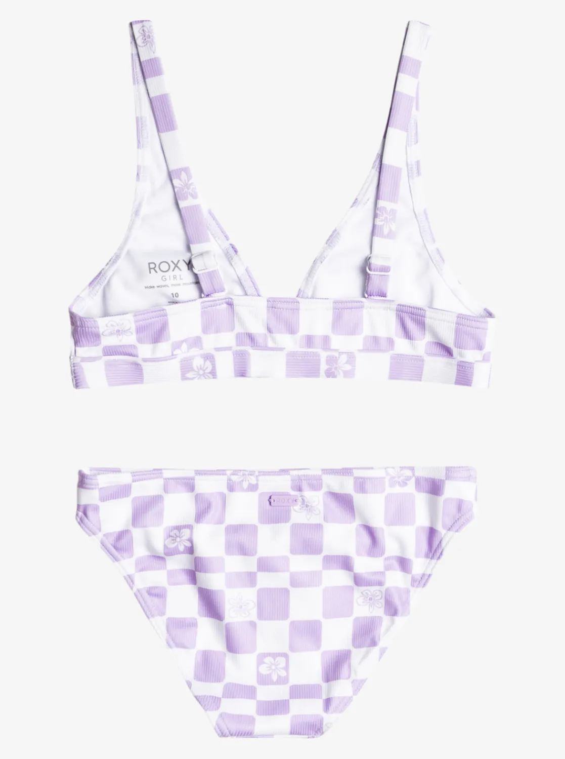 Roxy Swim*Magical Waves - Langere Bikiniset Voor Meisjes 7-16 Purple Rose Flower Box