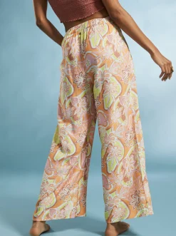 Roxy Broeken & Jeans*Midnight Avenue - Wide Leg Trousers For Women Mock Orange Roxy Delic