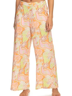 Roxy Broeken & Jeans*Midnight Avenue - Wide Leg Trousers For Women Mock Orange Roxy Delic