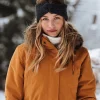 Roxy Mutsen*Mila Headband 2022 - Gebreide Hoofdband Van Polar Fleece True Black