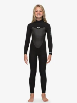 Roxy Surf*5/4/3Mm Prologue - Wetsuit Met Een Achterrits Voor Meisjes 8-16 Black