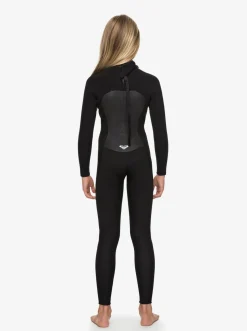 Roxy Surf*5/4/3Mm Prologue - Wetsuit Met Een Achterrits Voor Meisjes 8-16 Black