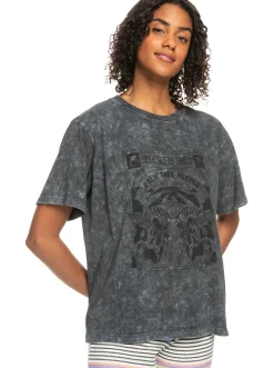Roxy T-Shirts & Tops*Moonlight Sunset - Oversized Boyfriend T-Shirt Voor Dames Anthracite