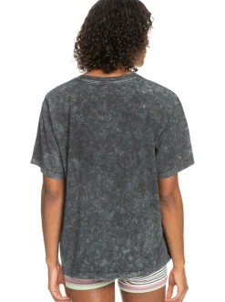 Roxy T-Shirts & Tops*Moonlight Sunset - Oversized Boyfriend T-Shirt Voor Dames Anthracite