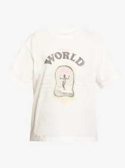 Roxy T-Shirts & Tops*Moonlight Sunset - Oversized Boyfriend T-Shirt Voor Dames Snow White