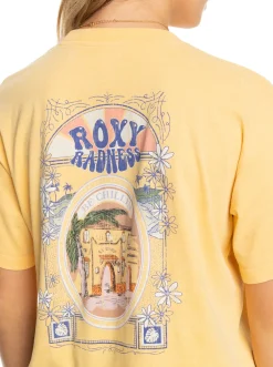 Roxy T-Shirts & Tops*Moonlight Sunset - Oversized Boyfriend T-Shirt Voor Dames Flax