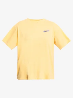 Roxy T-Shirts & Tops*Moonlight Sunset - Oversized Boyfriend T-Shirt Voor Dames Flax