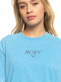 Roxy T-Shirts & Tops*Moonlight Sunset A - Oversized Boyfriend T-Shirt Voor Dames Azure Blue