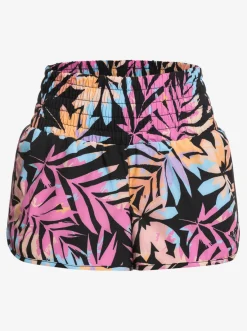 Roxy Shorts*Move Free - Technische Short Voor Dames Anthracite Zebra Jungle