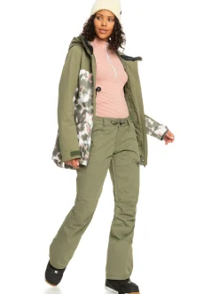 Roxy Snow-Broeken*Nadia 2022 - Geisoleerde Snowbroek Voor Dames Deep Lichen Green