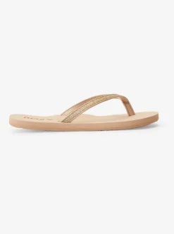 Roxy Slippers*Napili - Sandalen Voor Dames Tan 1