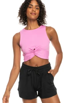 Roxy T-Shirts & Tops*Naturally Active - Korte Sportieve Top Voor Dames Cyclamen