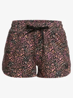 Roxy Shorts*Naturally Active - Sportshort Voor Dames Anthracite Animal Dust
