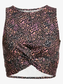Roxy T-Shirts & Tops*Naturally Active - Sporttop Voor Dames Antracite Animal Dust