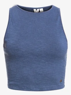 Roxy T-Shirts & Tops*Never Ending Vacay - Ribgebreide Top Voor Dames Mood Indigo