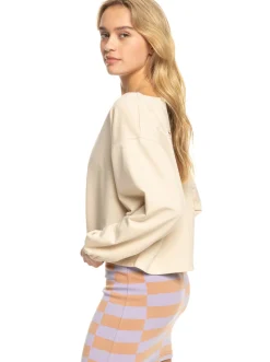 Roxy Sweatshirts & Hoodies*Next Set - Baggy Sweater Voor Dames Tapioca