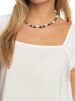 Roxy T-Shirts & Tops*Ocean Amor - Top Met Korte Mouwen Voor Dames Snow White