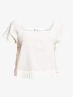 Roxy T-Shirts & Tops*Ocean Amor - Top Met Korte Mouwen Voor Dames Snow White