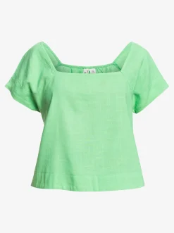 Roxy T-Shirts & Tops*Ocean Amor - Top Met Korte Mouwen Voor Dames Absinthe Green