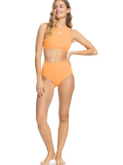 Roxy Bikini Bottoms*Ocean Dreamer - High Waist Bikini Bottoms For Women Mock Orange